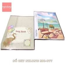 Sổ gáy vải bìa caro Minh châu