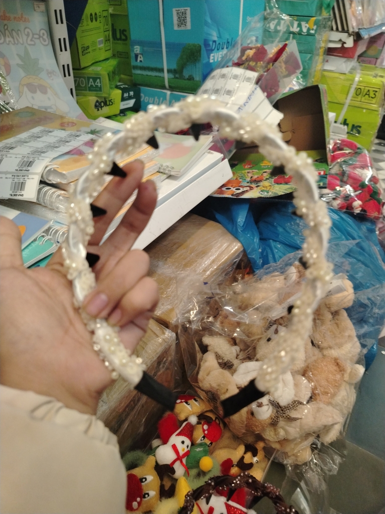Cài tóc vải