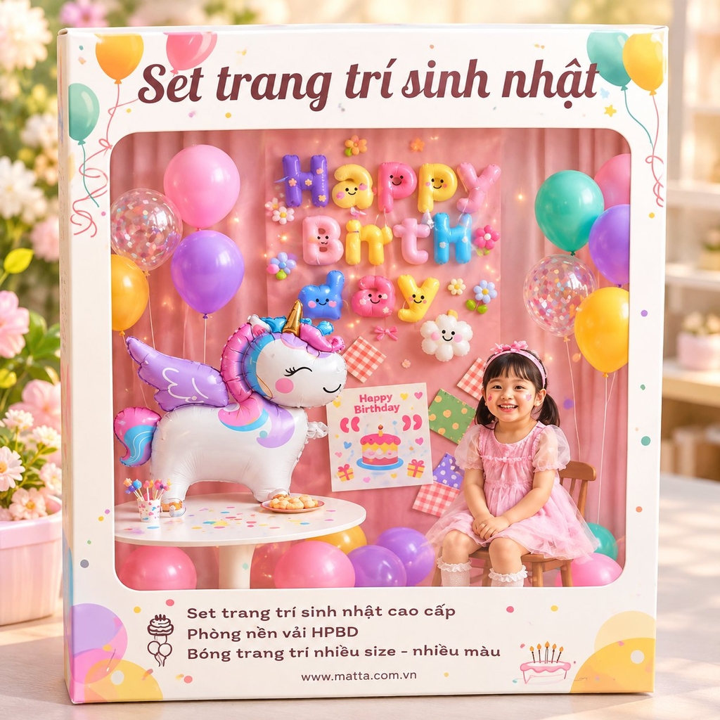 Set trang trí sinh nhật