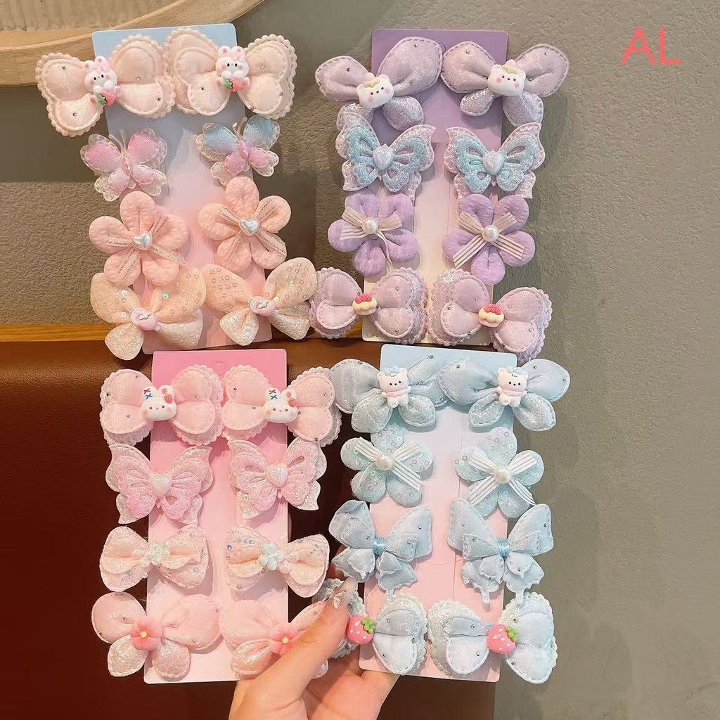 Set kẹp tóc vải baby