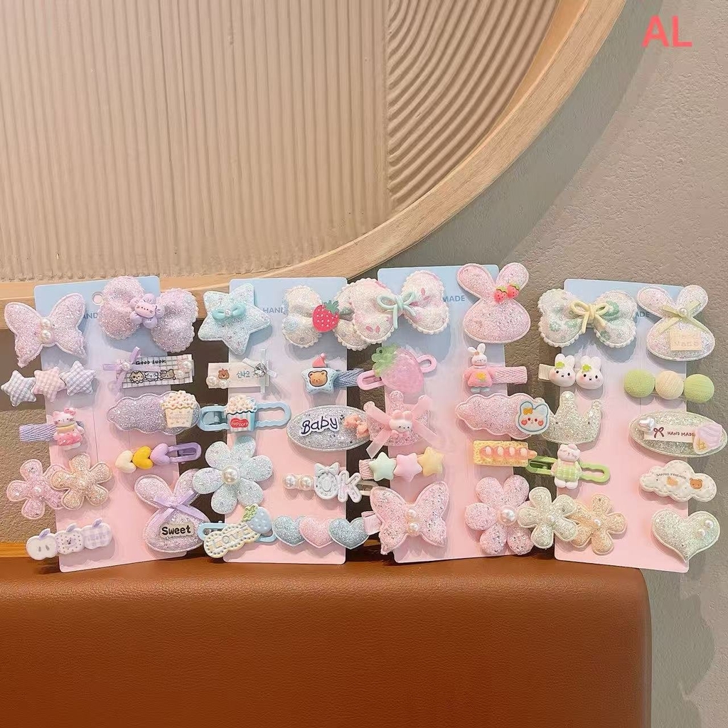 Set kẹp tóc vải baby