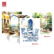 Sổ lò xo Bistro hồng hà