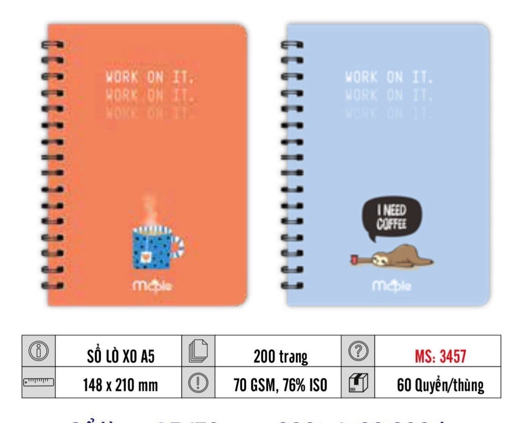 Sổ Lò xo Maple A5