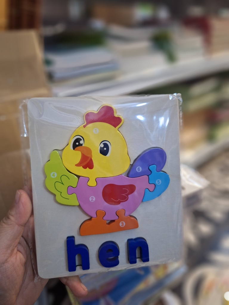 Bảng gỗ ghép động vật