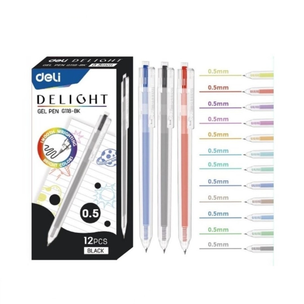 Bút gel deli G118 0.5mm