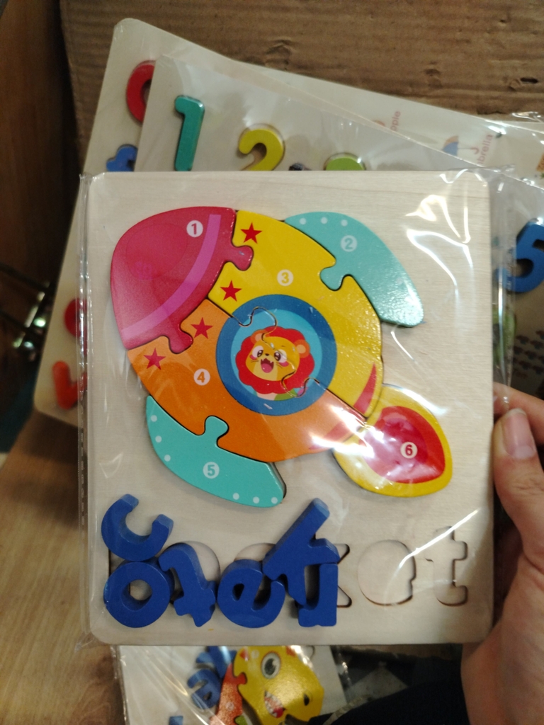 Bảng gỗ ghép động vật