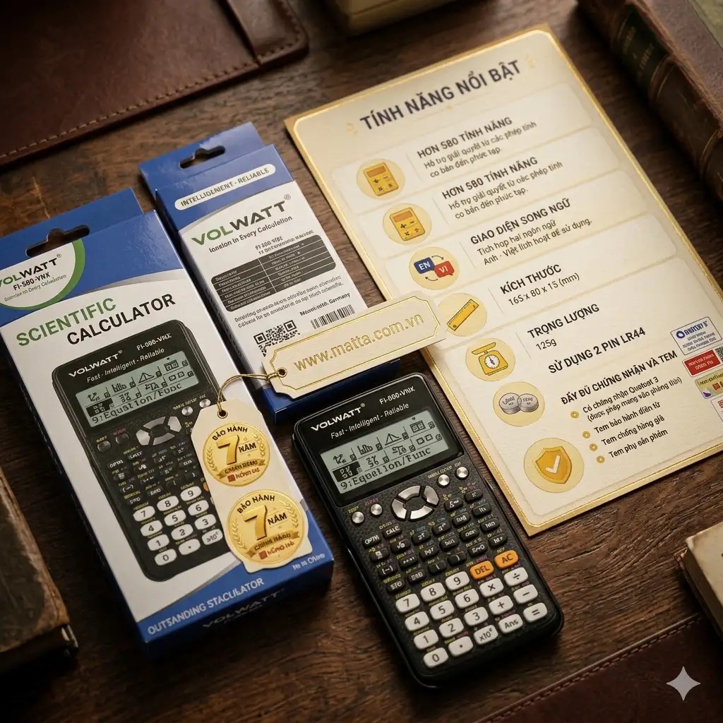 Máy tính Volwatt Hồng Hà