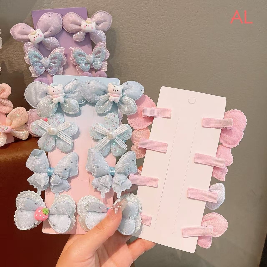 Set kẹp tóc vải baby
