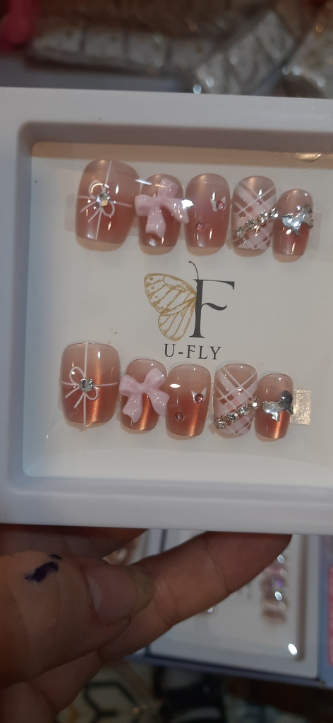 Móng tay giả nail đính đá U-FLY