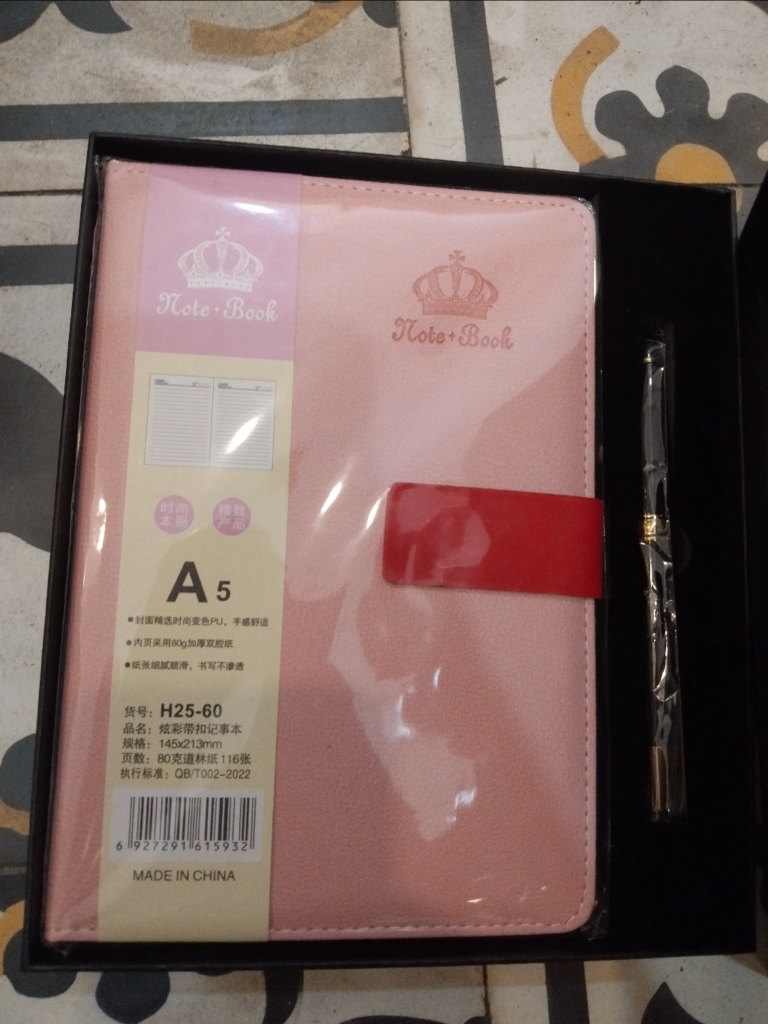 Sổ hộp+ bút H25 HQ-001-60 A5