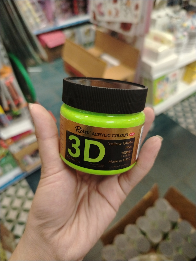 Màu hũ acrylic 3D