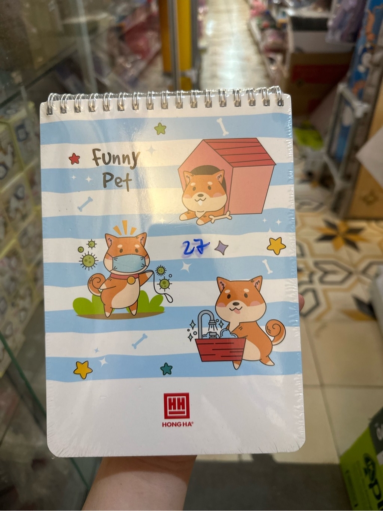 Sổ lò xo caro Hồng Hà