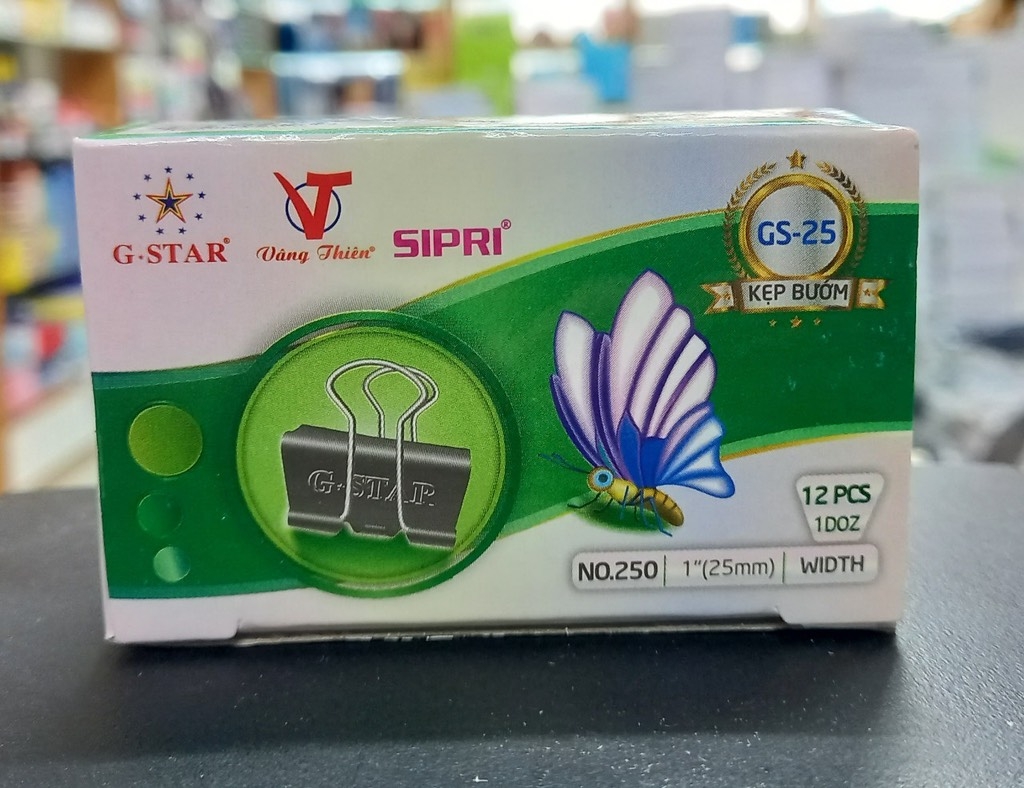 Kẹp bướm đen gstar