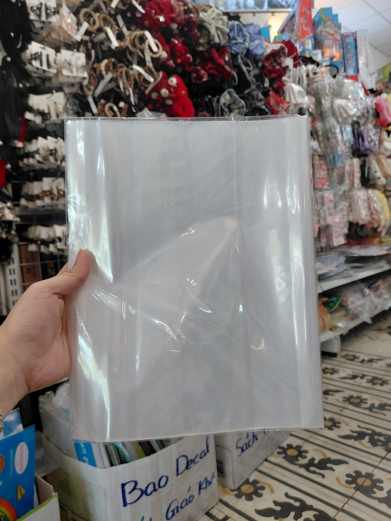Bao sách vở Decal