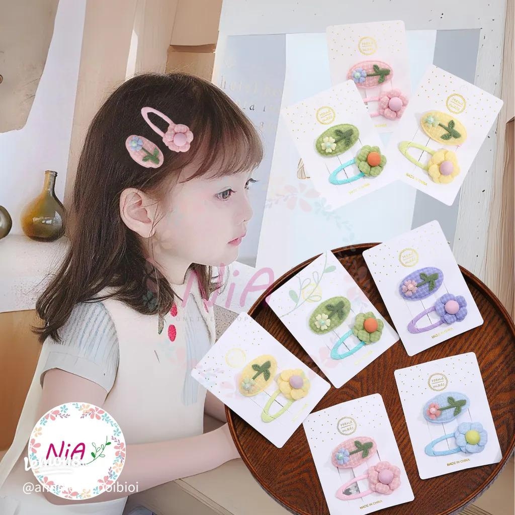 Set kẹp tóc 2 chi tiết hoa