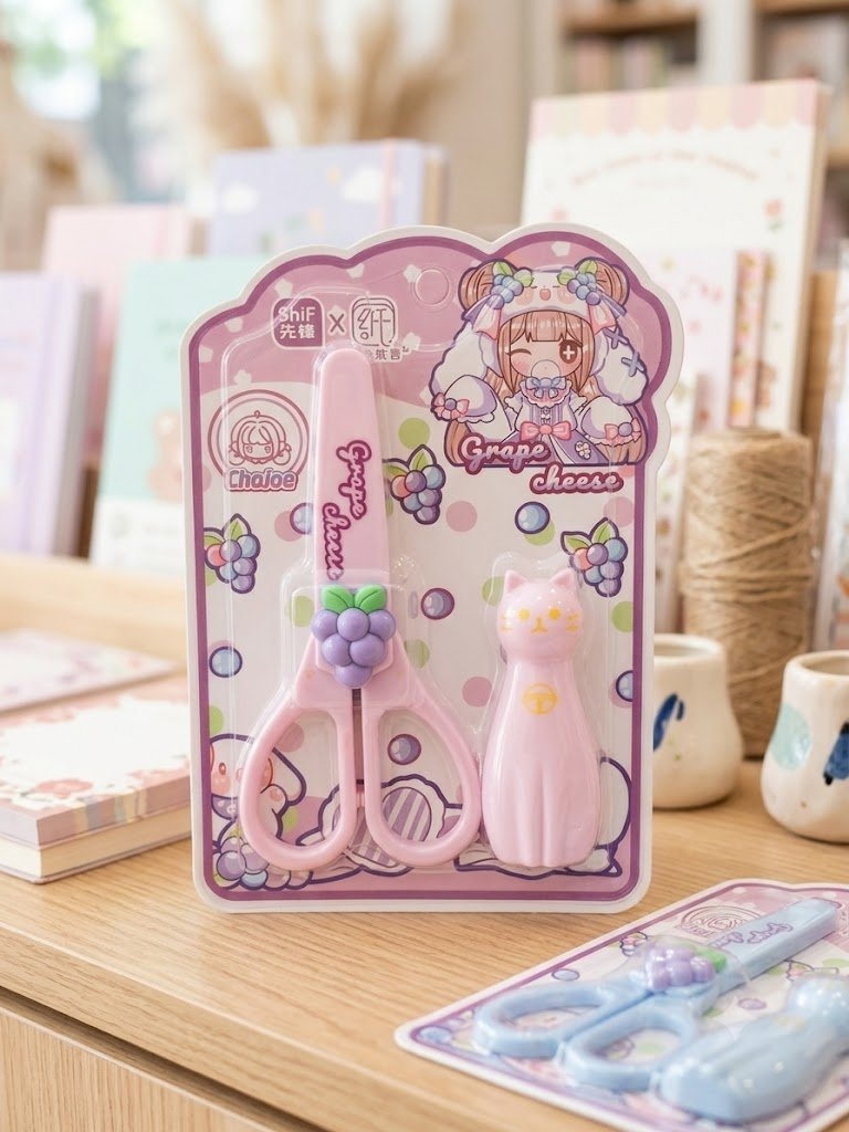 Kéo học sinh cute kèm phụ kiện 1260