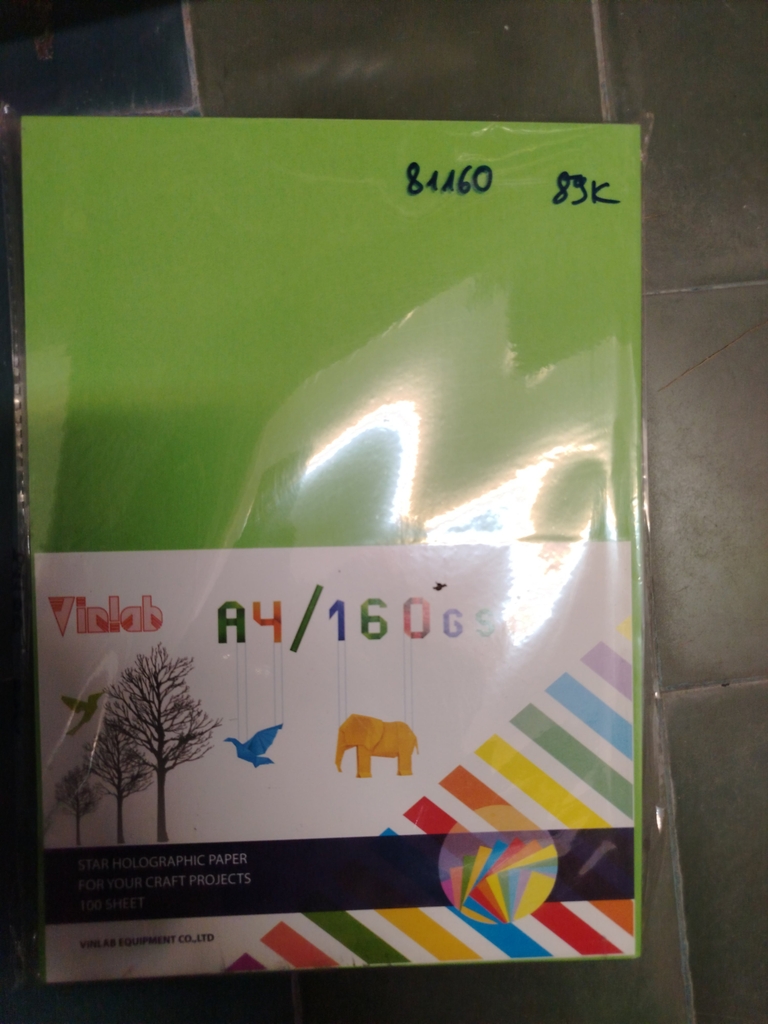 Giấy màu Cứng ĐL160gms