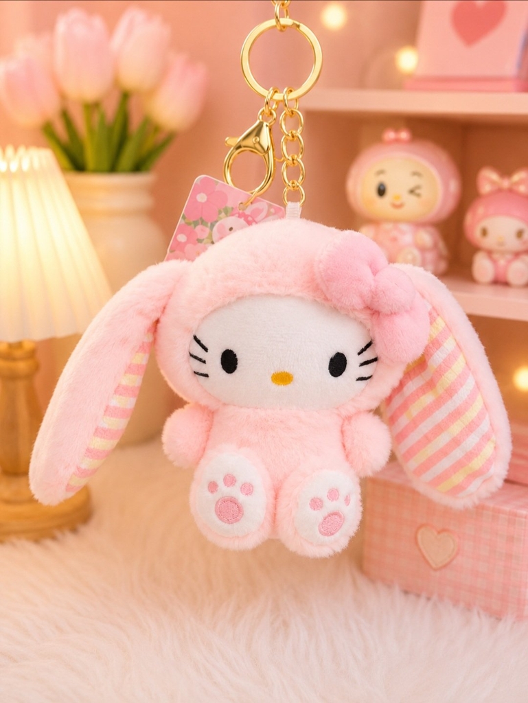 Móc khóa Kitty tai dài
