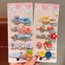 Set kẹp tóc 5 chi tiết Thỏ Cáo