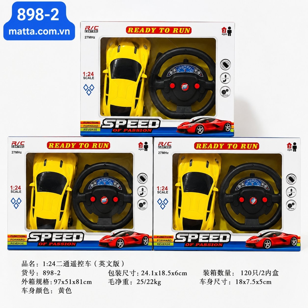 Xe điều khiển vô lăng 898-2