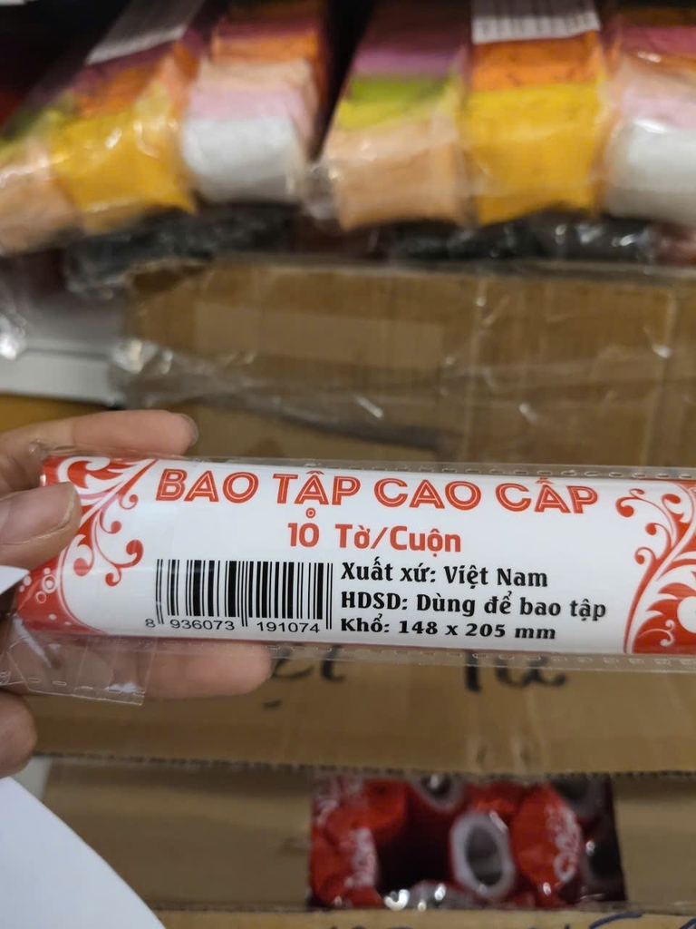 Bao sách vở Decal