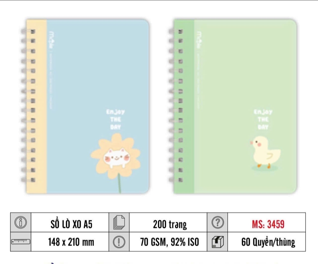 Sổ Lò xo Maple A5