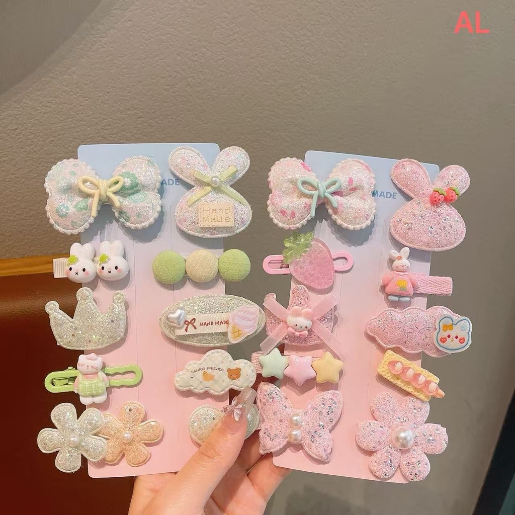 Set kẹp tóc vải baby
