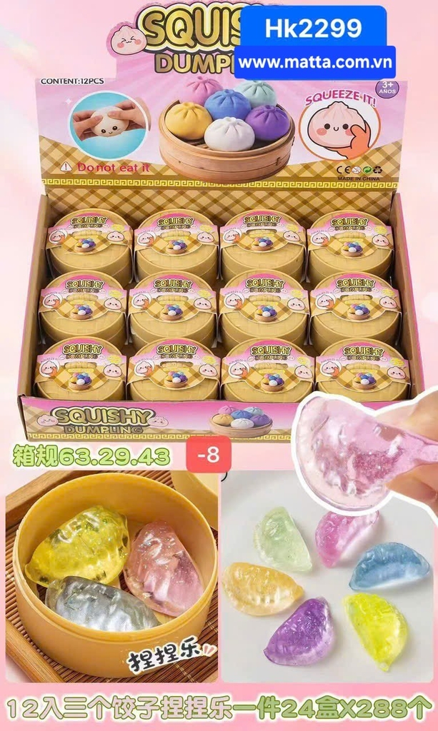 Đồ chơi bánh bao bóp mềm