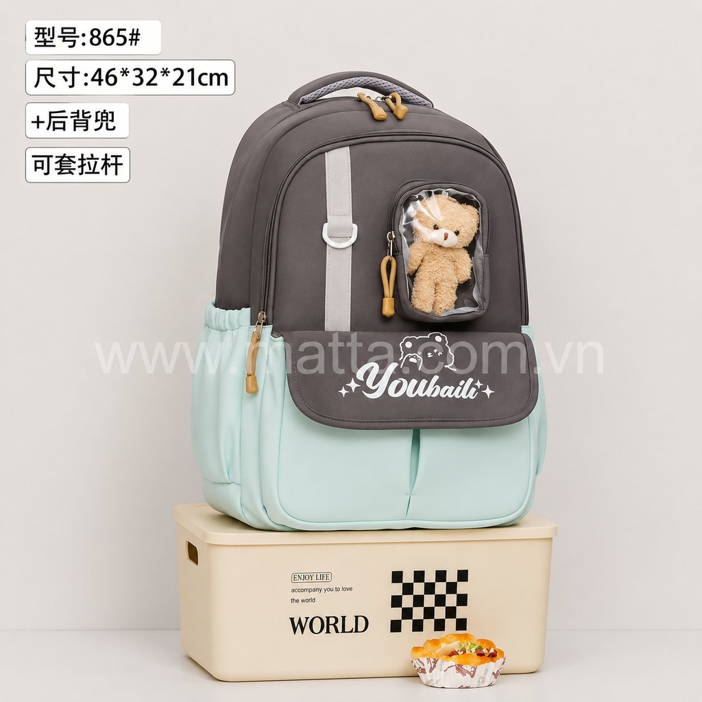 Balo gấu Youbaili LD 865