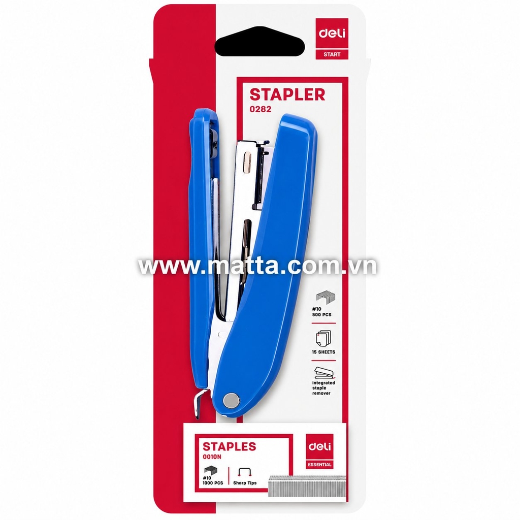 Dập ghim Deli 0282 kèm ghim