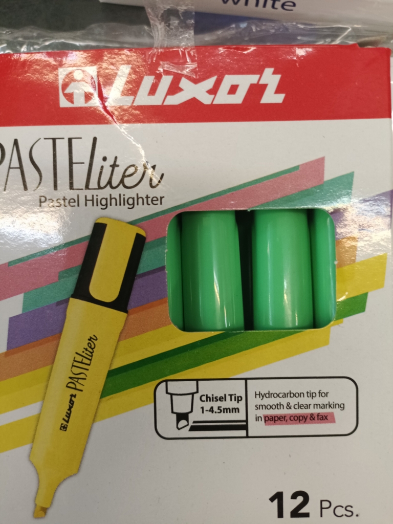 Bút dạ quang Luxor pastel