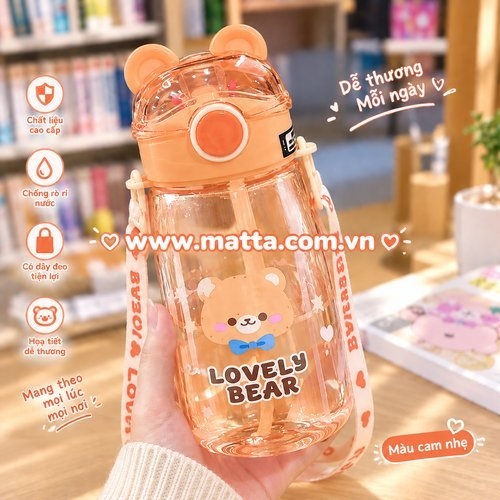 Bình nước nhựa Little Bear 3209