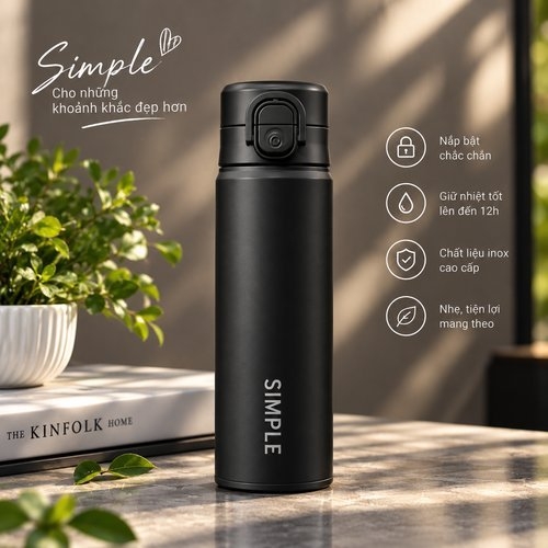 Bình nước giữ nhiệt SIMPLE YY-034
