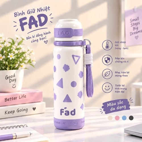 Bình nước inox giữ nhiệt FAD