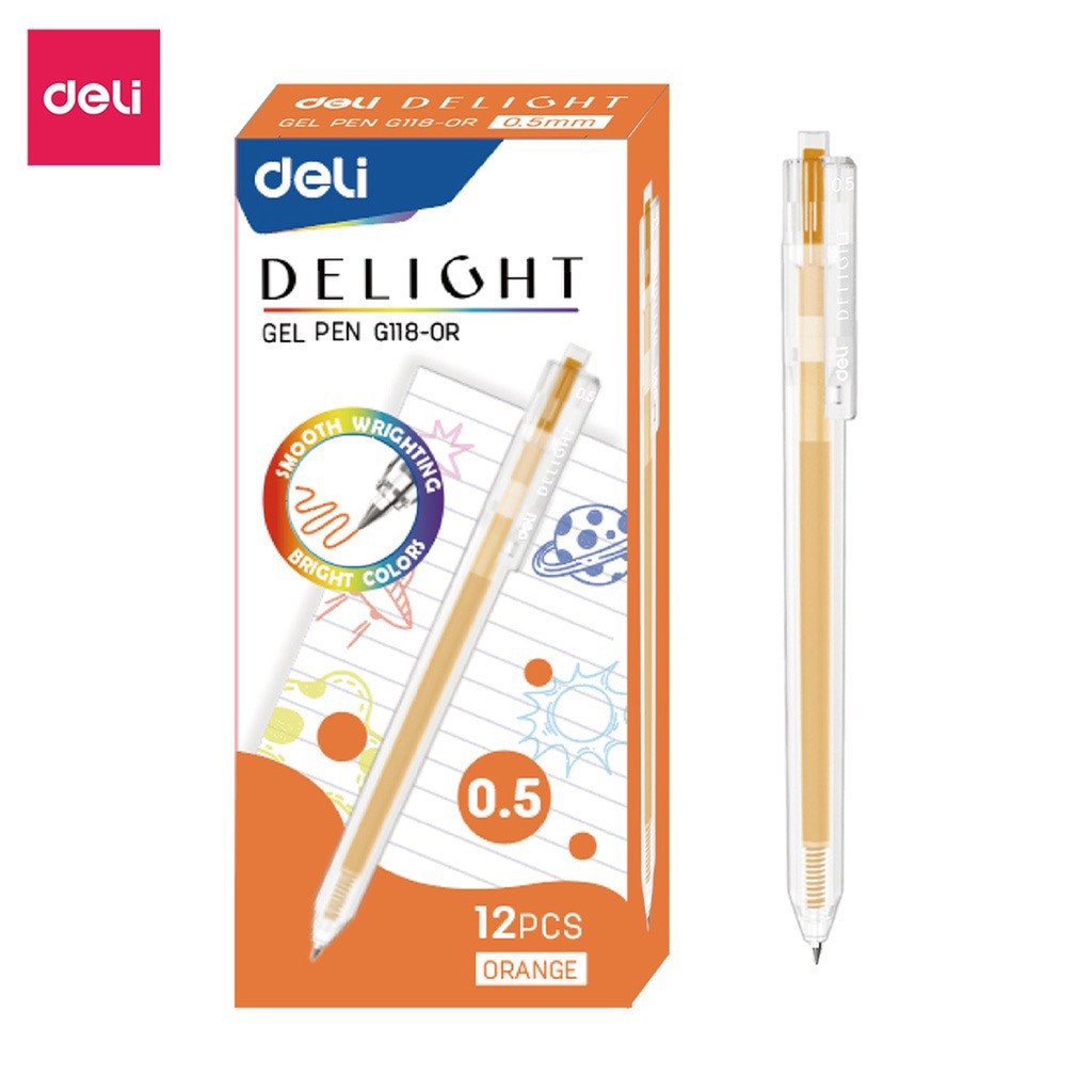 Bút gel deli G118 0.5mm