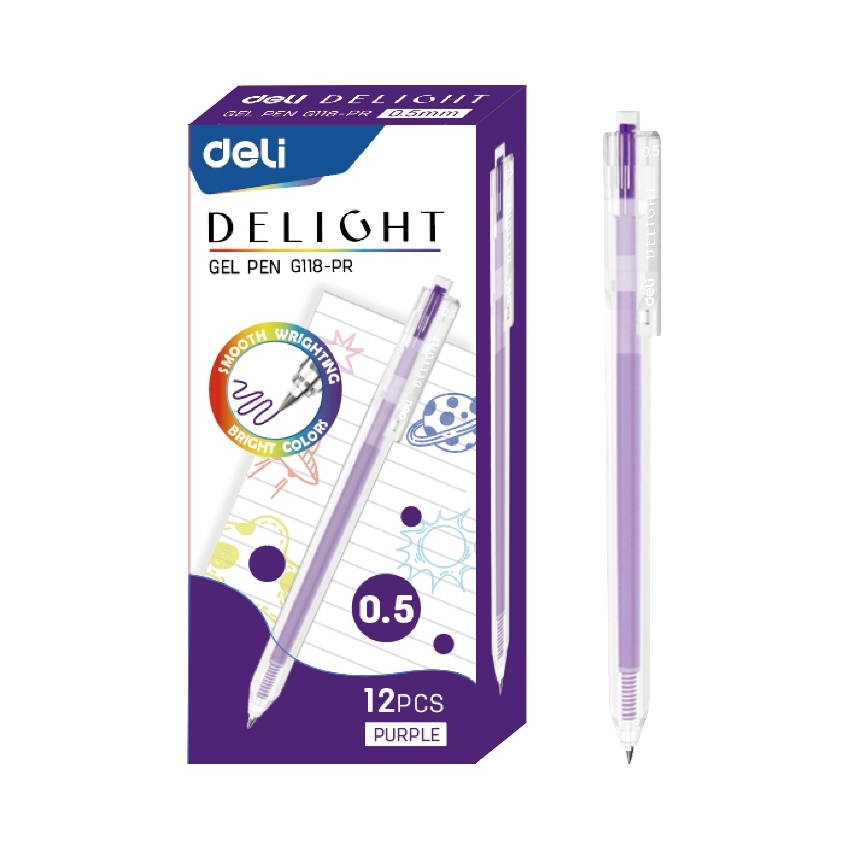 Bút gel deli G118 0.5mm