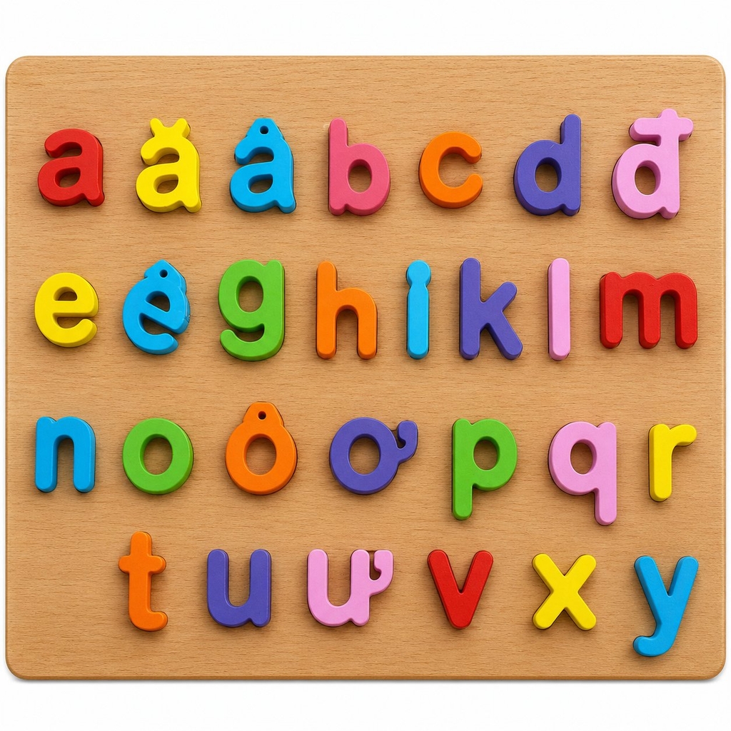Bảng ghép gỗ chữ số