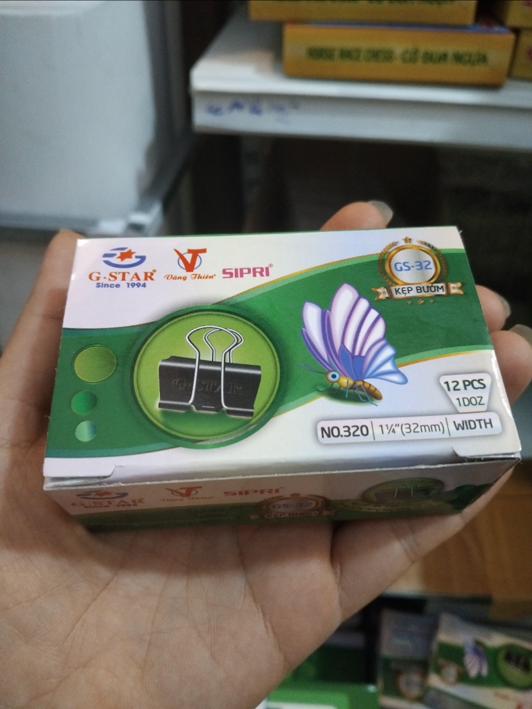 Kẹp bướm đen gstar
