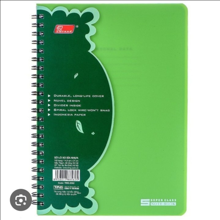 Sổ Lò xo bìa nhựa TMG