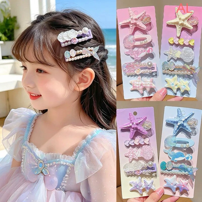 Set kẹp tóc vải baby