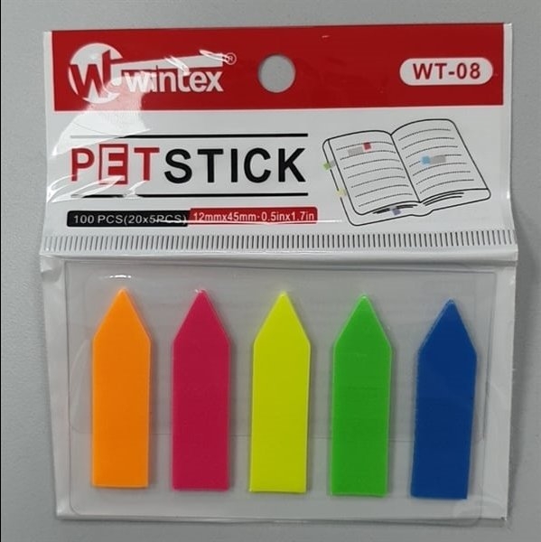 note mũi tên trình ký  5 màu Wintex wt-08