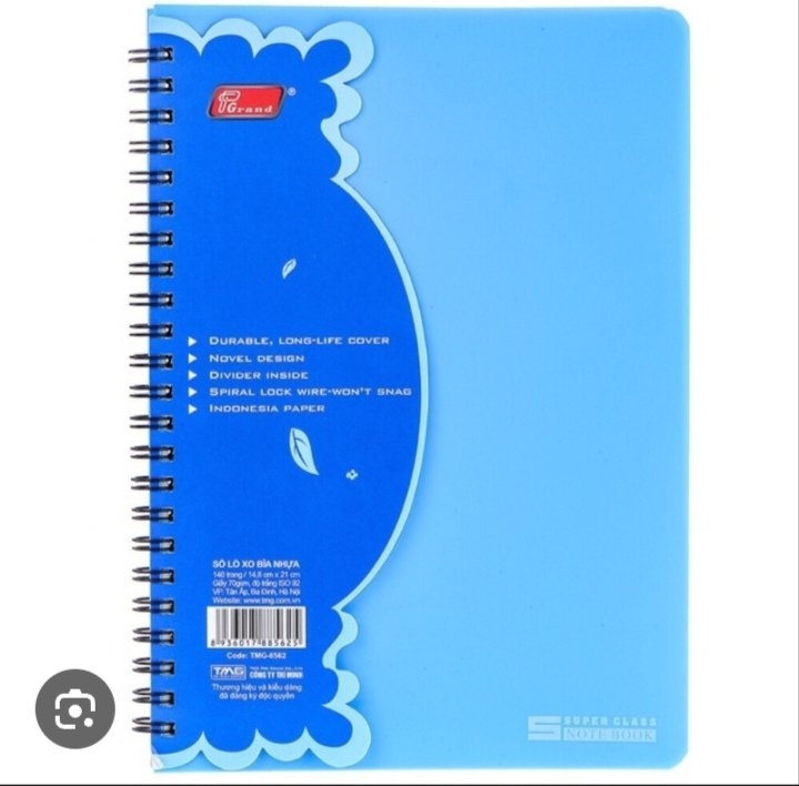 Sổ Lò xo bìa nhựa TMG