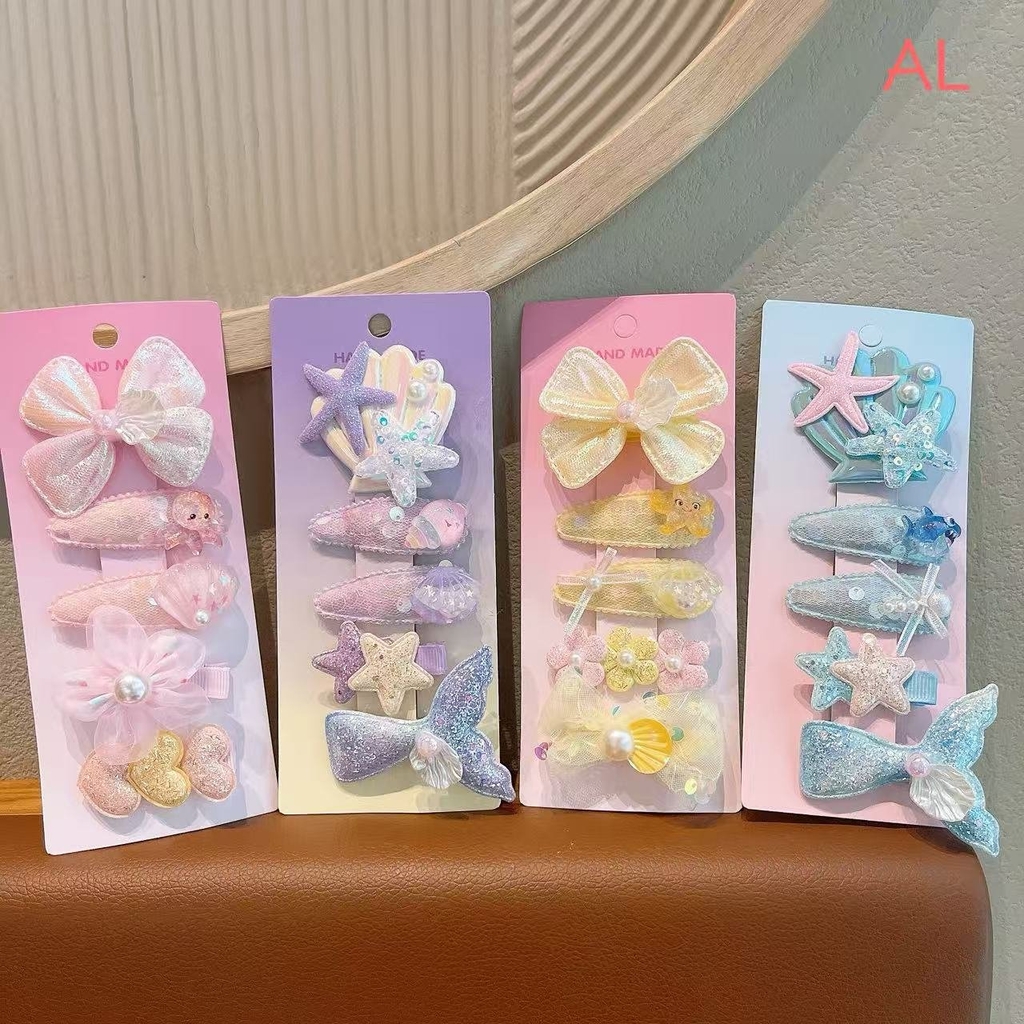 Set kẹp tóc vải baby