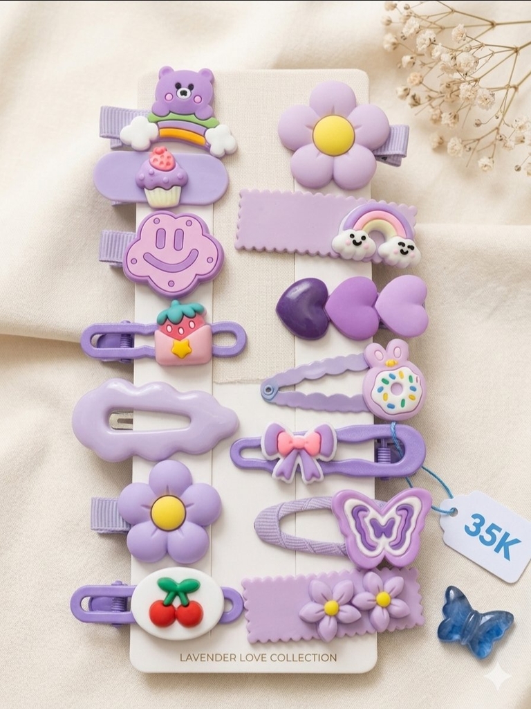 Set kẹp tóc baby