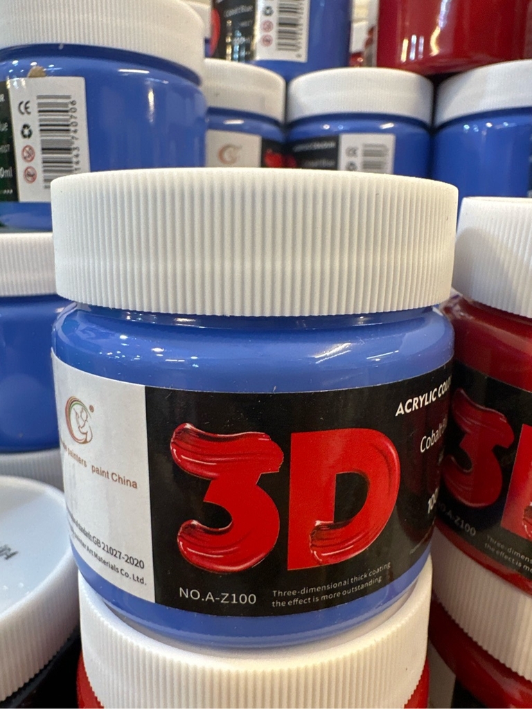 Màu hũ acrylic 3D