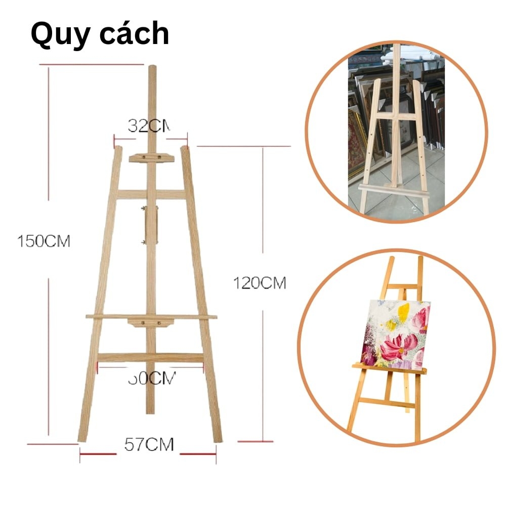 Kệ vẽ, kẹ tranh gỗ lắp ghép
