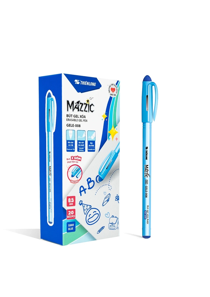 Bút gel tẩy Thiên long Mazzic Gele-008