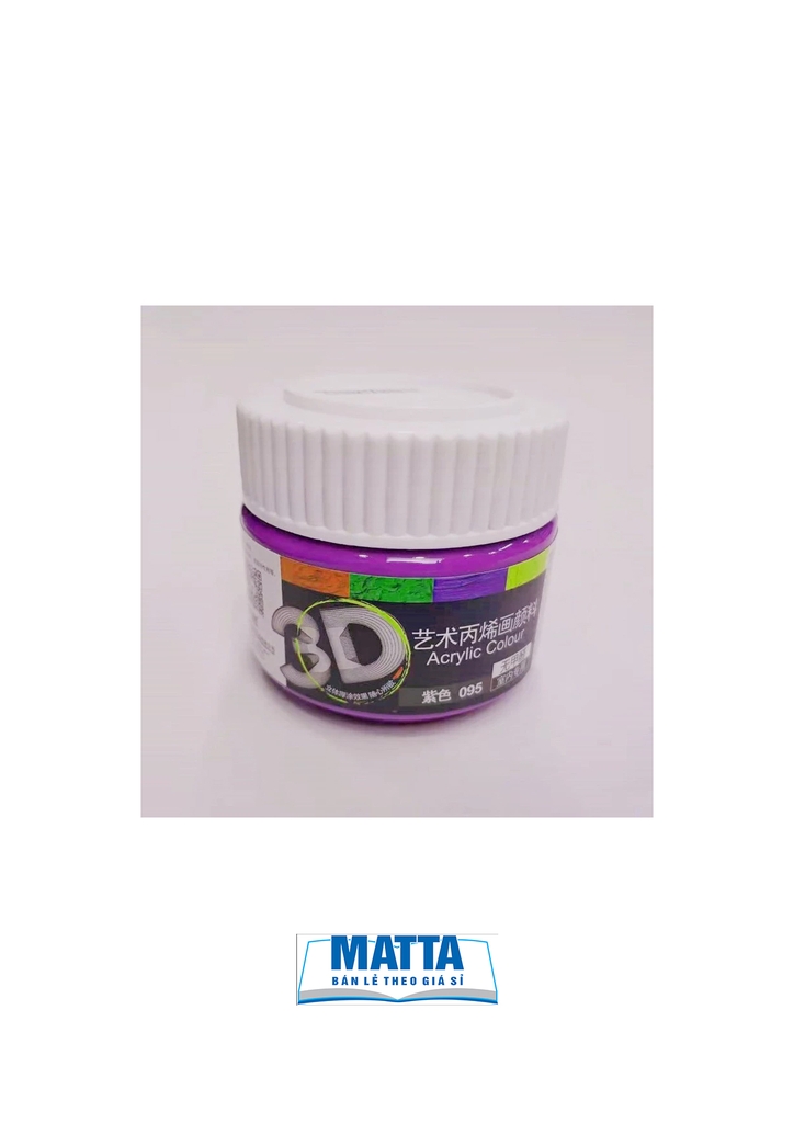 Màu hũ acrylic 3D