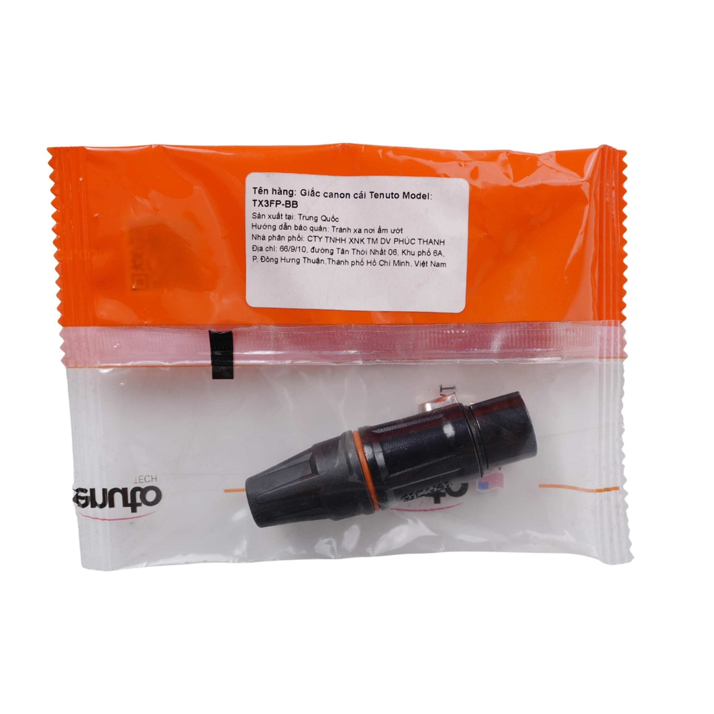 Giắc canon cái Tenuto Model: TX3FP-BB