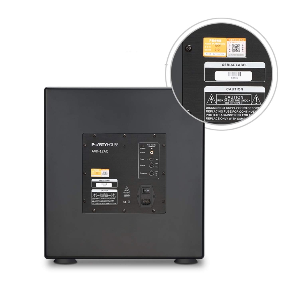 Loa siêu trầm Subwoofer liền công suất Partyhouse AVK-12AC